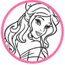 Belle coloring page