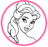 Belle coloring page