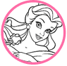 Belle coloring page