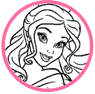 Belle coloring page