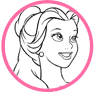 Belle coloring page