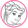 Belle coloring page