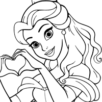 Beauty and the Beast coloring page