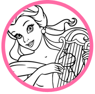 Belle coloring page