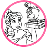 Belle coloring page