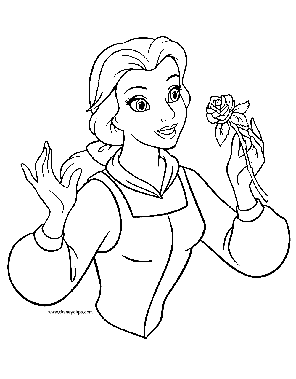 Beauty and the Beast Coloring Pages 21   Disneyclips.com