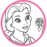 Belle coloring page