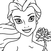 Belle coloring page