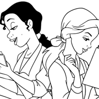 Disney Princess coloring page