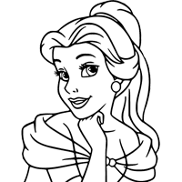 Beauty and the Beast coloring page