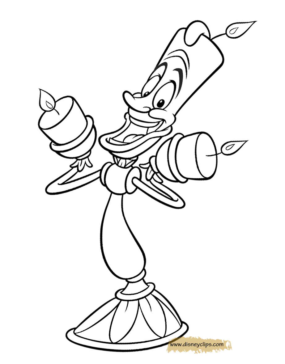 coloring page Lumiere