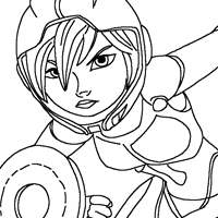 GoGo Tomago coloring page