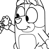 Free Printable Bluey Coloring Pages in PDF | Disneyclips.com