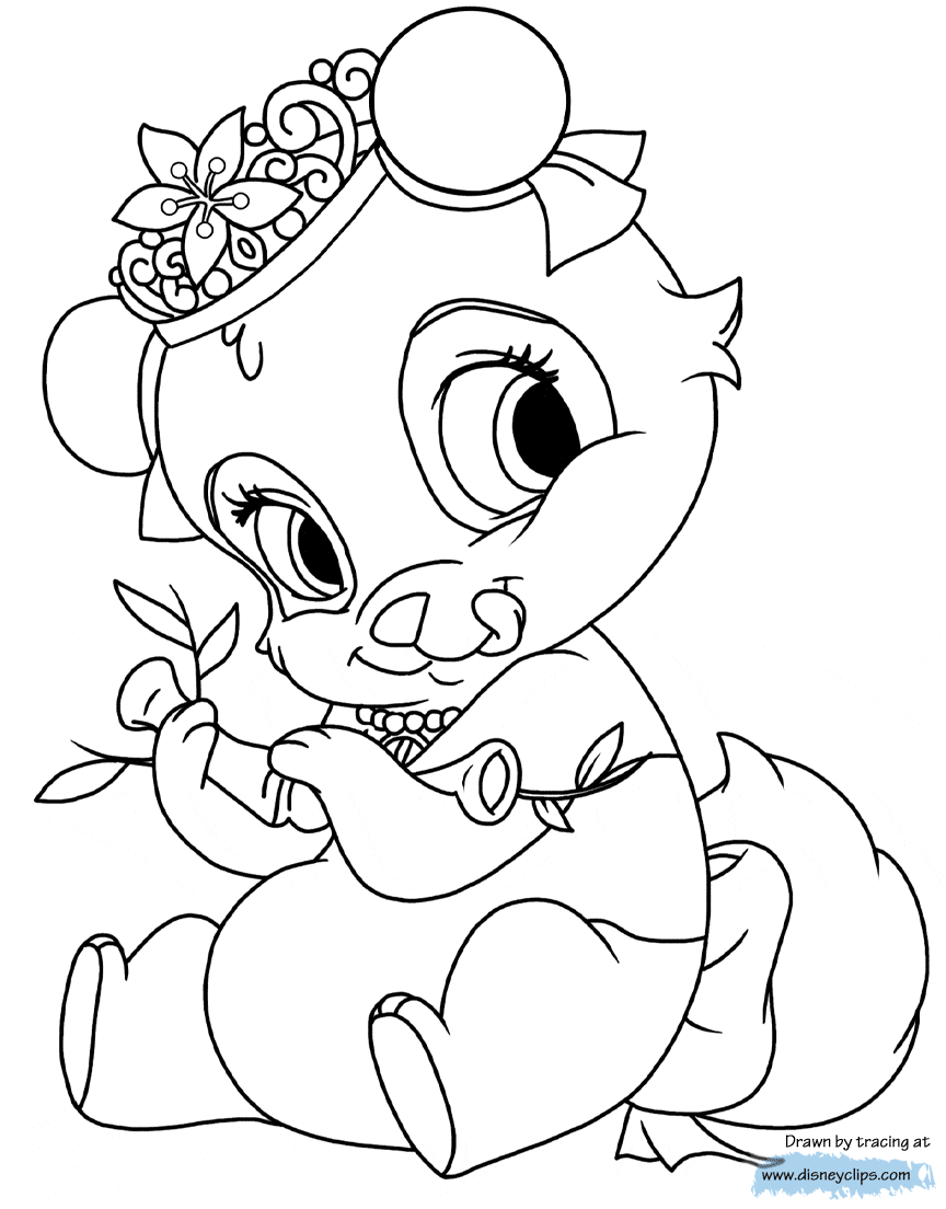 tangled and her palace pet coloring pages - photo #18