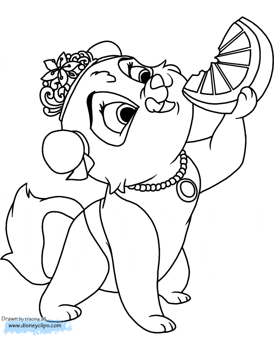palace pets coloring pages muffin - photo #11