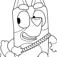 Bluey coloring page