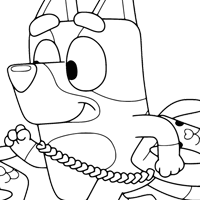 Bluey coloring page