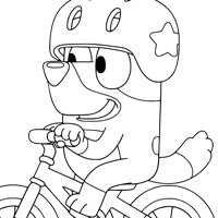 Bluey coloring page