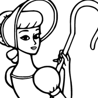 Toy Story Bo Peep coloring page