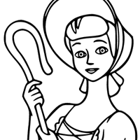 Toy Story Bo Peep coloring page