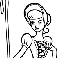 Toy Story Bo Peep coloring page