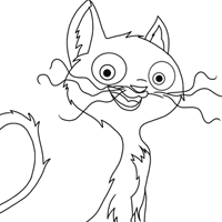 Mittens coloring page