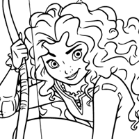 Brave coloring page