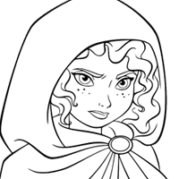 Brave coloring page