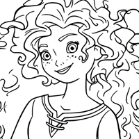 Brave coloring page