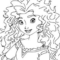 Merida coloring page