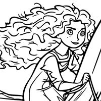 Brave coloring page