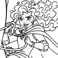 Brave coloring page