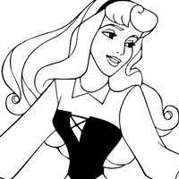 Sleeping Beauty coloring page