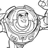 Toy Story Buzz Lightyear coloring page