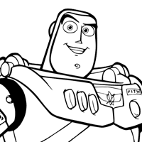Toy Story Buzz Lightyear coloring page