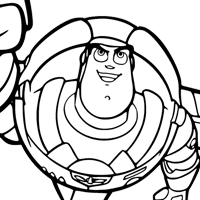 Buzz Lightyear coloring page