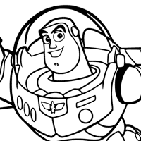 Buzz Lightyear coloring page