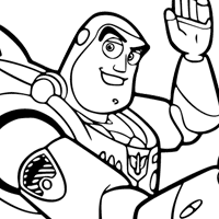 Buzz Lightyear coloring page
