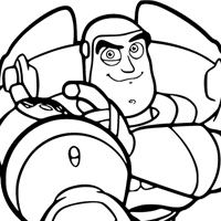 Buzz Lightyear coloring page