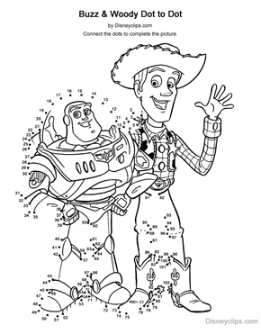 Toy Story dot to dot