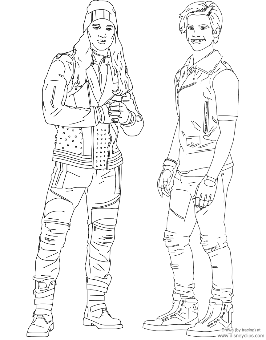 mal coloring pages