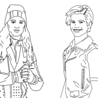 Carlos and Jay coloring page