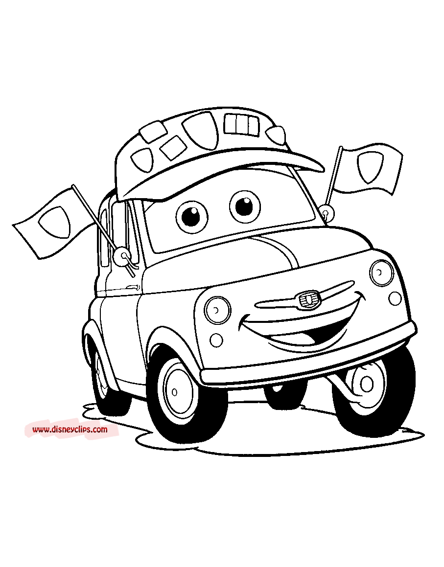 Disney Pixar39s Cars Coloring Pages Disneyclipscom