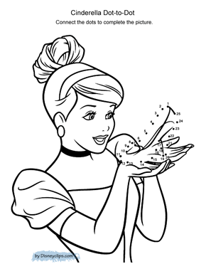 Cinderella dot to dot