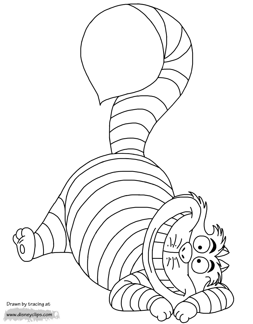 Alice In Wonderland Coloring Pages 3 Disneyclips