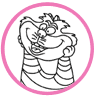 Cheshire Cat coloring page