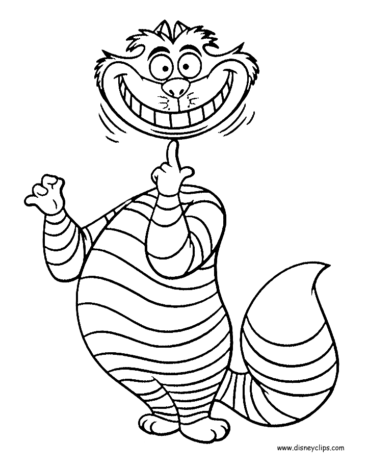 Alice in Wonderland Coloring  Pages  2 Disneyclips com