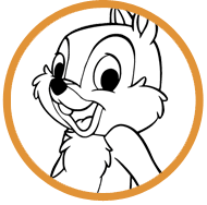 Chip and Dale coloring page