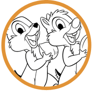 Chip and Dale coloring page