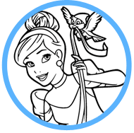 Cinderella coloring page